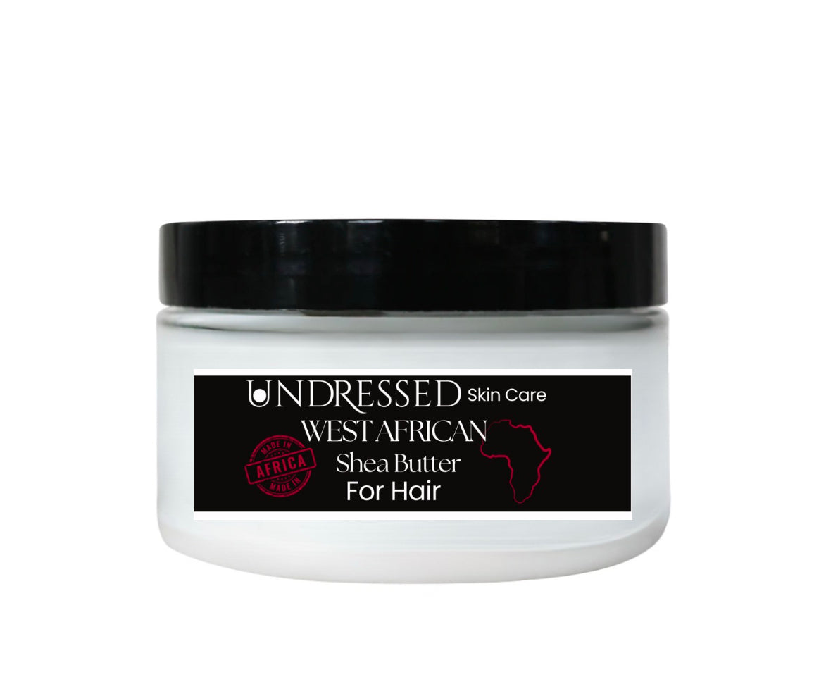 Raw West African Shea Butter for Hair infused with Hair Growth Oil Serum WITHOUT CLOVES